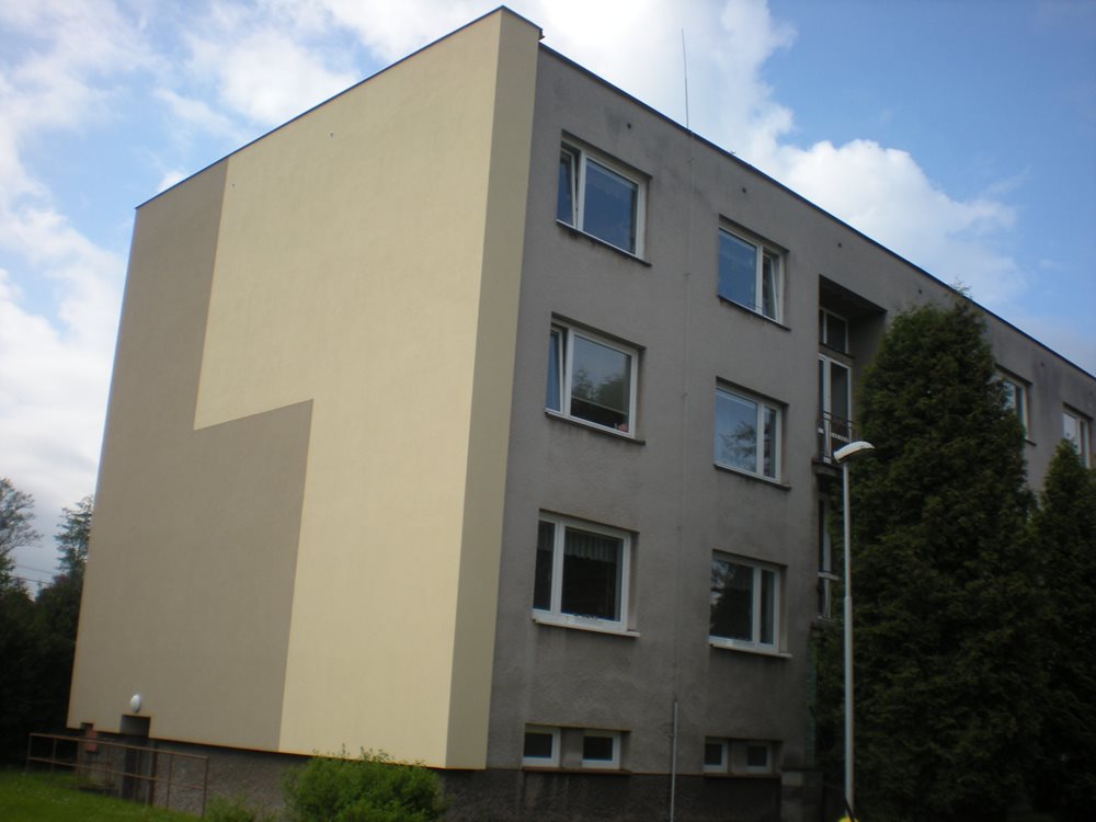 Zateplení štítových stěn bytového domu – Borohrádek