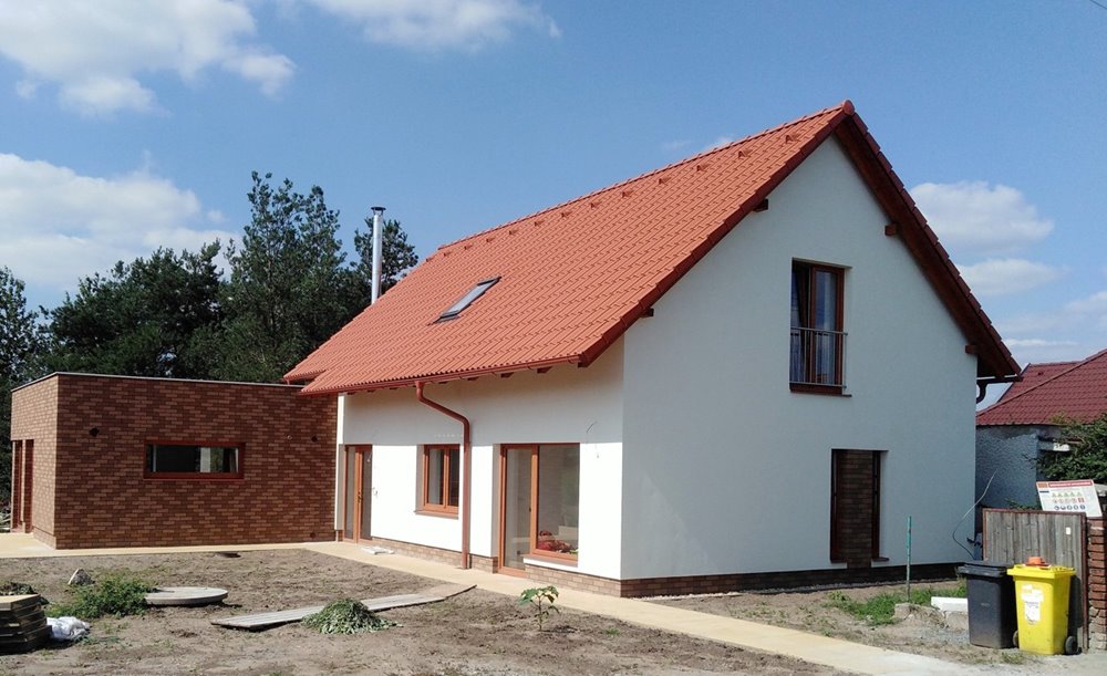 Novostavba rodinného domu v Ruseku u Hradce Králové