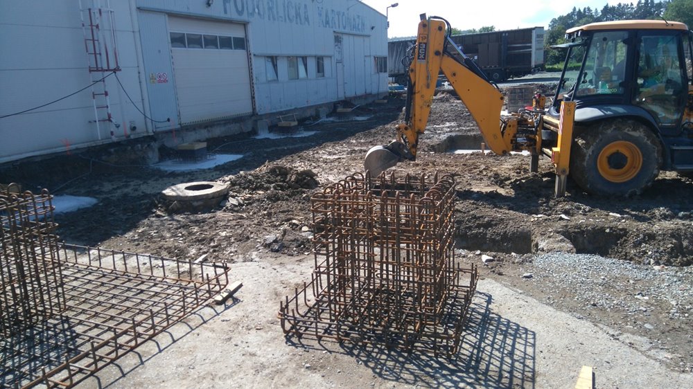 Přístavba provozní haly Podorlická kartonážní v Dobrušce